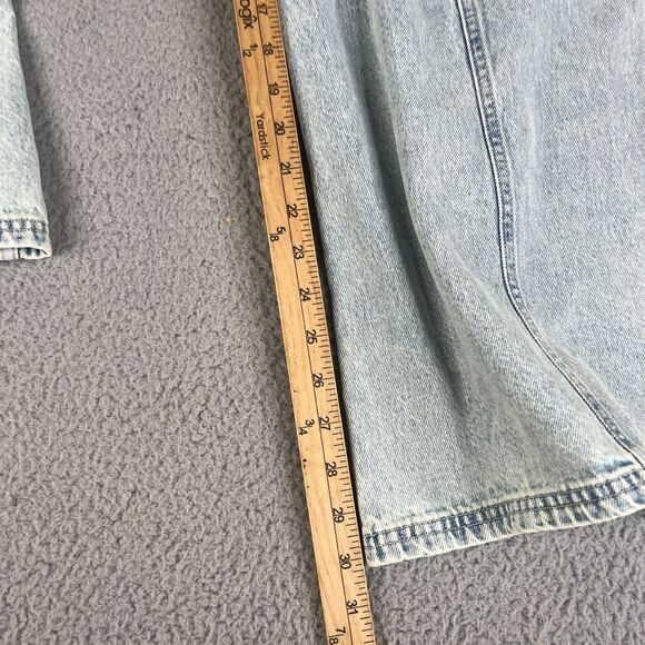 Wide Leg Jeans Women 6 Blue Mid Rise Light Wash H&M Divided Y2K Style 31 x 30 - Picture 13 of 14